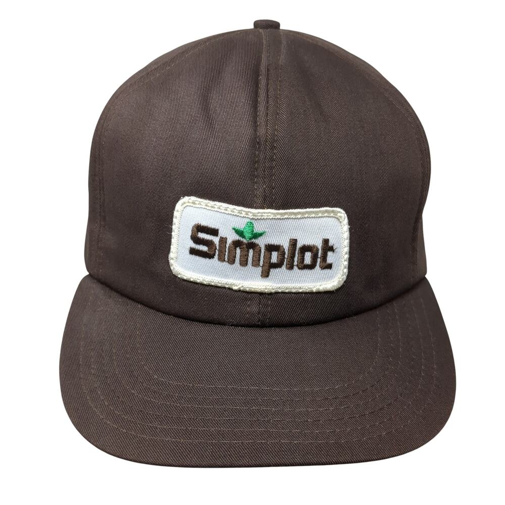 Simplot Patch Snapback Hat Brown One Size Adjusta… - image 1